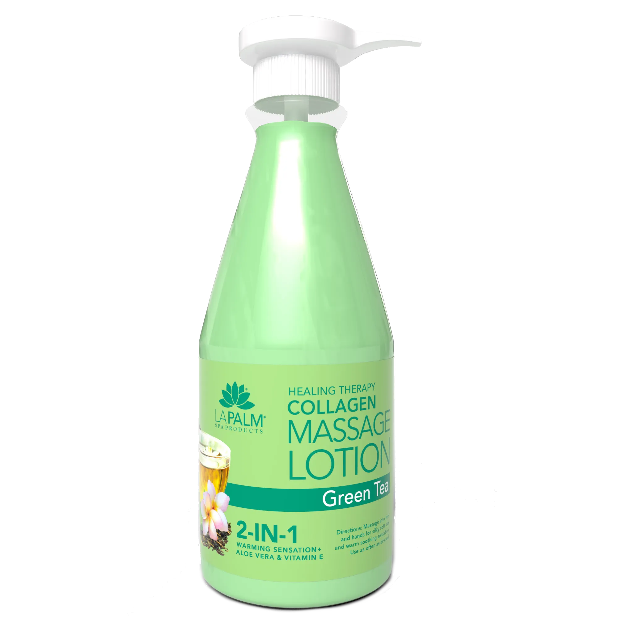 LaPalm Collagen Massage Lotion - Green Tea (24oz)